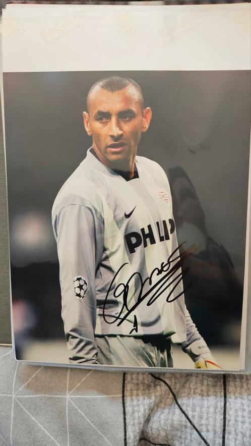 20x30cm foto + originele handtekening Gomes PSV, Verzamelen, Sportartikelen en Voetbal, Zo goed als nieuw, PSV, Ophalen of Verzenden