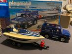 Playmobil politie auto en boot, Kinderen en Baby's, Speelgoed | Playmobil, Ophalen of Verzenden, Gebruikt, Complete set