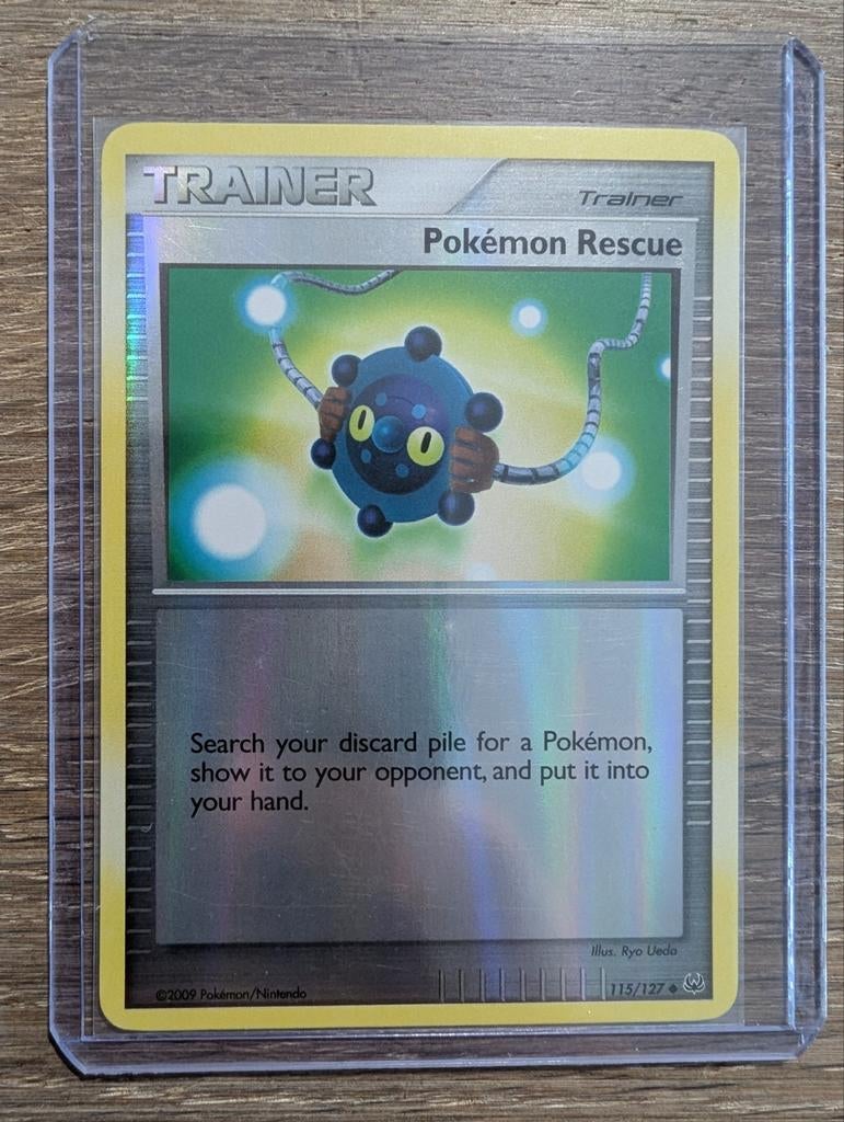 Pokémon Rescue uit Platinum 115/127 Reversed Foil, Ophalen of Verzenden, Zo goed als nieuw, Losse kaart, Foil