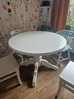 Ronde eettafel, Huis en Inrichting, Tafels | Eettafels, Ophalen, Gebruikt, 50 tot 100 cm, 100 tot 150 cm