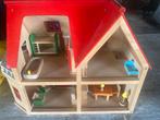 Duurzaam houten poppenhuis interieur is los / verplaatsbaar, Ophalen, Zo goed als nieuw, Poppenhuis
