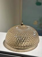 Antieke plafond lamp, Ophalen of Verzenden, Zo goed als nieuw, Glas
