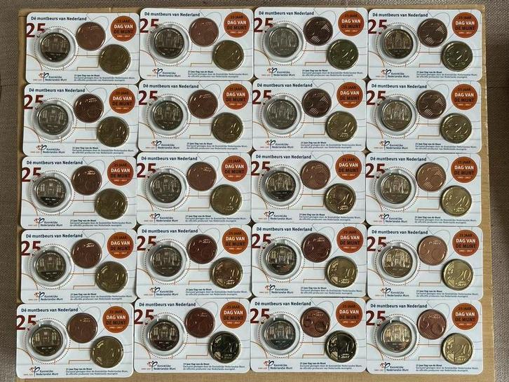 60x coincards Nederland Oranje Leeuwinnen T-Rex Dag vd Munt, Postzegels en Munten, Munten | Nederland, Euro's, Koningin Beatrix