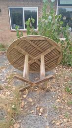 Ronde Houten Tuintafel, Tuin en Terras, Ophalen, Gebruikt, Rond, Hout