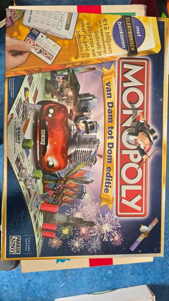 Monopoly Van Dam tot Dom editie - Zo Goed Als Nieuw!, Hobby en Vrije tijd, Gezelschapsspellen | Bordspellen, Zo goed als nieuw