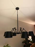 Zwarte Spinhanglamp met zes armen - Rietveld Licht, Ophalen, 50 tot 75 cm, Zo goed als nieuw, Metaal