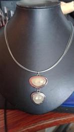 White Fire Rainbow Moonstone Collier. Size: ca 45/50cm, Verzenden, Wit, Nieuw, Met edelsteen