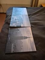 Drieluik schiderijen van amerika zie ook foto,s., Antiek en Kunst, Kunst | Schilderijen | Modern, Ophalen of Verzenden