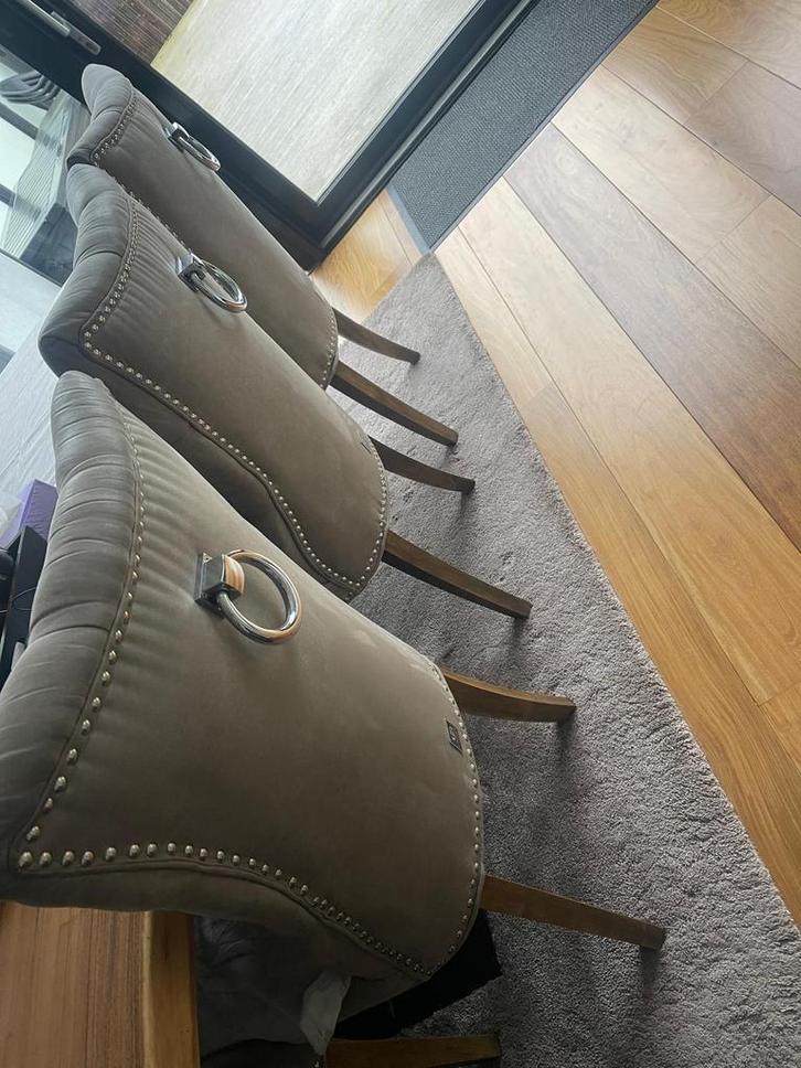 Eetkamerstoelen van merk Dubbelman Design 7 stuks, Huis en Inrichting, Stoelen, Zo goed als nieuw, Vijf, Zes of meer stoelen, Ophalen