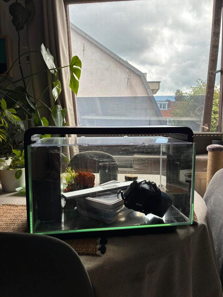 Superfish home 30 aquarium zwart met ectra spullen, Dieren en Toebehoren, Vissen | Aquaria en Toebehoren, Zo goed als nieuw, Leeg aquarium