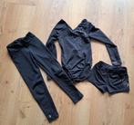 Turnpakje Domyos zwart, 122-128, Broek, Gebruikt, Meisje, DOMYOS