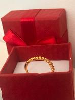 14 Karaat Gouden Ring, Sieraden, Tassen en Uiterlijk, Ringen, Ophalen of Verzenden, Zo goed als nieuw, 17 tot 18, Dame