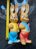 Vintage Ledraplastic Paashaas Piepfiguren, Ophalen of Verzenden, Gebruikt