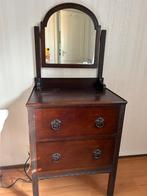 Antieke mahonie kaptafel met lieve details, Ophalen of Verzenden, Zo goed als nieuw, 50 tot 100 cm, Minder dan 100 cm