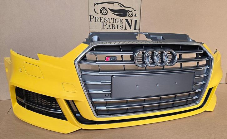 Voorbumper Audi A3 8V Facelift S3 Sedan Limousine COMPLEET, Auto-onderdelen, Carrosserie en Plaatwerk, Bumper, Voor, Gebruikt