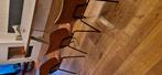 3 eetkamerstoelen Bodilson cognac, Gebruikt, Leer, Ophalen of Verzenden, Drie