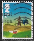 GB 2nd Kerstzegel Reis Jozef en Maria naar Bethlehem 2015, Postzegels en Munten, Postzegels | Europa | UK, Verzenden, Gestempeld