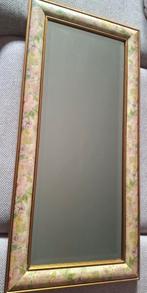 Vintage Spiegel met Facet Geslepen Glas - 46x96 cm, Ophalen, Minder dan 50 cm, Gebruikt, Minder dan 100 cm