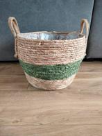 Mand voor planten, Huis en Inrichting, Woonaccessoires | Schalen en Manden, Ophalen, Gebruikt, Rond, Riet