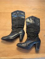 Zwarte hoge lederen + suede laarzen WeLoveShoes maat 38, Hoge laarzen, Zwart, Ophalen of Verzenden, Zo goed als nieuw