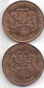 1  cent  div. jaren  Singapoer. km. 49 ( 0,10 p. st. ), Ophalen of Verzenden, Zuidoost-Azië, Losse munt