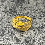 21 karaat gouden ring prachtig model, Ophalen of Verzenden, Zo goed als nieuw, Goud, Dame