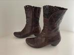 Yoyoli 225) Think 38 bruin leren laarzen, Kleding | Dames, Schoenen, Hoge laarzen, Bruin, Think!, Ophalen of Verzenden