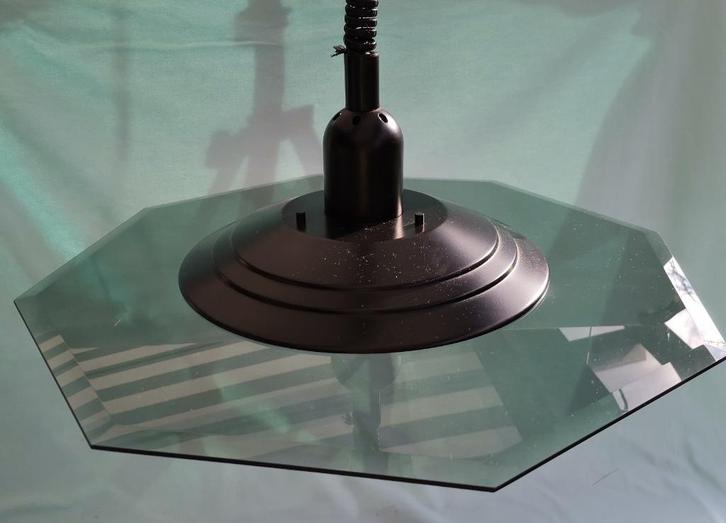 Achthoekige vintage Snoerpendel uittrekbaar hanglamp lamp, Huis en Inrichting, Lampen | Hanglampen, Zo goed als nieuw, Minder dan 50 cm