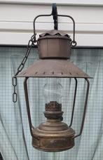 Oude OLIELAMP SCHEEPSLAMP koper VETUS 34 cm hoog, Antiek en Kunst, Antiek | Lampen, Ophalen of Verzenden
