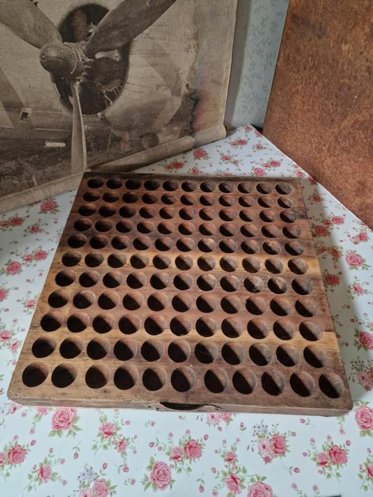 Antiek houten lade, Antiek en Kunst, Curiosa en Brocante, Ophalen of Verzenden