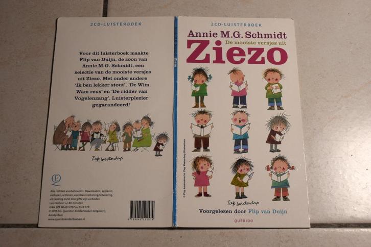 Luisterboek Ziezo 22 versjes / Annie M.G. Schmidt 2 cd, Boeken, Luisterboeken, Cd, Kind, Ophalen of Verzenden