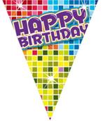 Puntvlag happy birthday (60700), Versiering, Info@all4funbaarlo.nl, A, Verjaardag