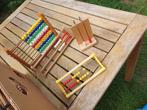 Doos vol telramen telraampjes, abacus, Antiek en Kunst, Curiosa en Brocante, Ophalen