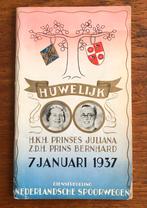 Speciale NS Dienstregeling 1937 Huwelijk Juliana Bernhard., Verzenden, Zo goed als nieuw, Trein, Boek of Tijdschrift