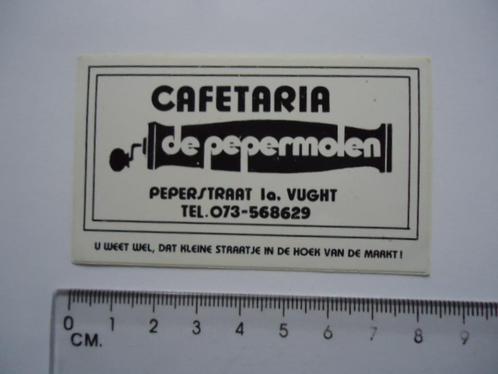 sticker oud Vught De PEPERMOLEN peperstraat 1 retro cafe, Verzamelen, Stickers, Zo goed als nieuw, Overige typen, Verzenden