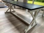 Mooie massief houten eettafel + 2 bijpassende salontafels, Huis en Inrichting, Tafels | Eettafels, Ophalen, Gebruikt, Eikenhout