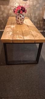 Robuuste Eettafel met Metalen Onderstel 90x240, Ophalen, Gebruikt, 100 tot 150 cm, Vijf personen of meer