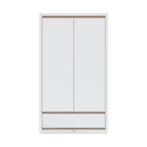 Kidsmill Accent Kledingkast 2-Deurs Wit, Ophalen, Kast, 50 tot 70 cm, Nieuw