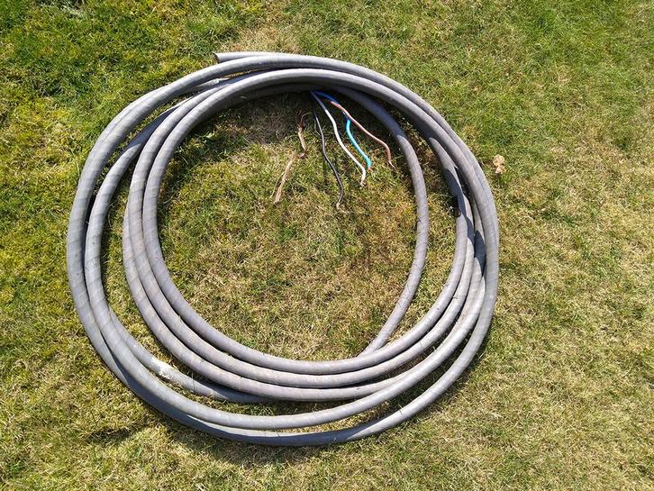 14,6m YMVK-as grondkabel 4x16mm2 (4 x 16 mm2) KEMA-KEUR, Doe-het-zelf en Verbouw, Elektra en Kabels, Zo goed als nieuw, Kabel of Snoer