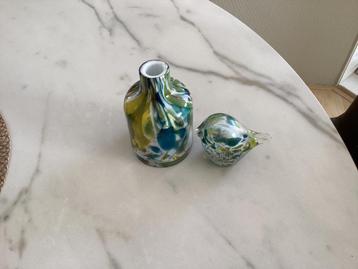Fidrio Glas Vogel & Vaas - Nieuwstaat! beschikbaar voor biedingen