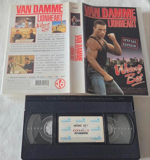 Van Damme Lionheart/Wrong Bet VHS Actie/Martial-Arts, Cd's en Dvd's, VHS | Film, Zo goed als nieuw, Actie en Avontuur, Vanaf 16 jaar