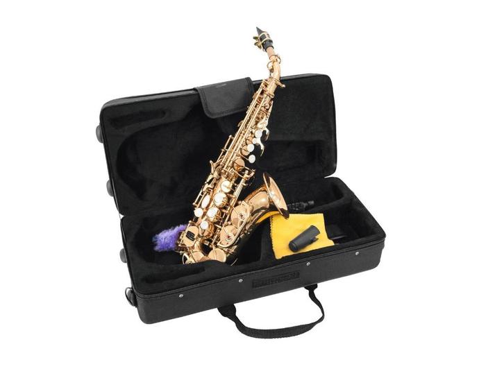 DIMAVERY SP-20 Bb Soprano Saxophone gold, Muziek en Instrumenten, Instrumenten | Onderdelen, Nieuw, Saxofoon, Ophalen of Verzenden