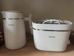 Philips waterkoker & broodrooster – wit, als nieuw, Ophalen, Zo goed als nieuw, Wit