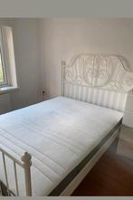 Ikea bed twijfelaar 140x200 zonder matras, Huis en Inrichting, Slaapkamer | Bedden, Wit, Zo goed als nieuw, Twijfelaar, 200 cm