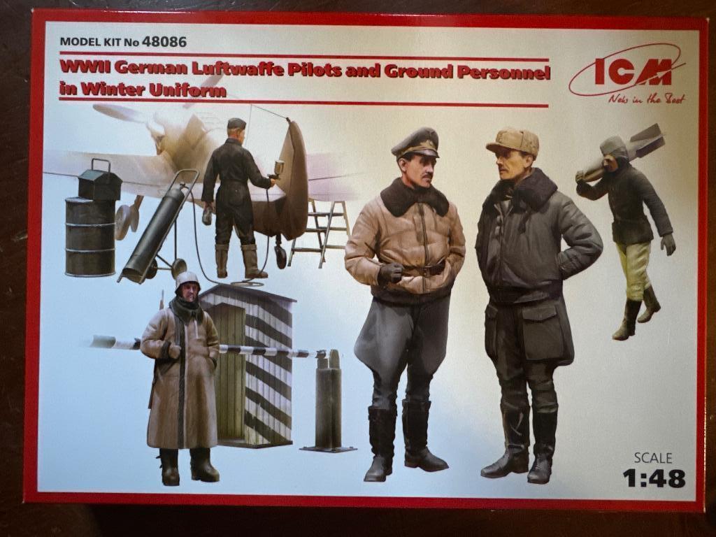 ICM 1/48 WWII German Luftwaffe 48086, Hobby en Vrije tijd, Modelbouw | Figuren en Diorama's, Ophalen of Verzenden, Nieuw, 1:35 tot 1:50