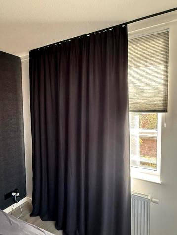 100% verduisterende gordijnen, 300 x 260 cm, zwart beschikbaar voor biedingen