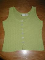Lichtgroen, mouwloos meidentopje, Ophalen of Verzenden, Zo goed als nieuw, Meisje, Shirt of Longsleeve