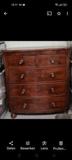 Engelse commode kast, Antiek en Kunst, Antiek | Meubels | Kasten, Ophalen of Verzenden