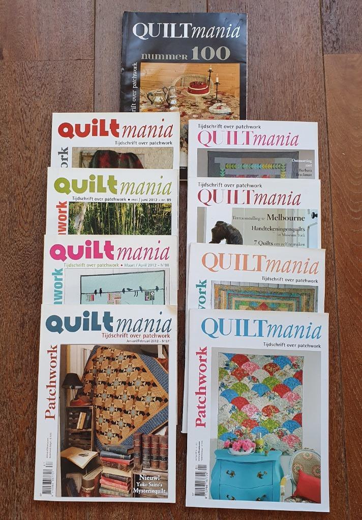 Quilt Mania 9 magazines + 2 andere samen €9, Hobby en Vrije tijd, Stoffen en Lappen, Gebruikt, Ophalen of Verzenden
