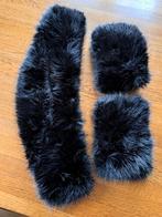 Zwarte losse bontkraag, Kleding | Dames, Mutsen, Sjaals en Handschoenen, Maat 42/44 (L), Nieuw, Ophalen of Verzenden, Onbekend